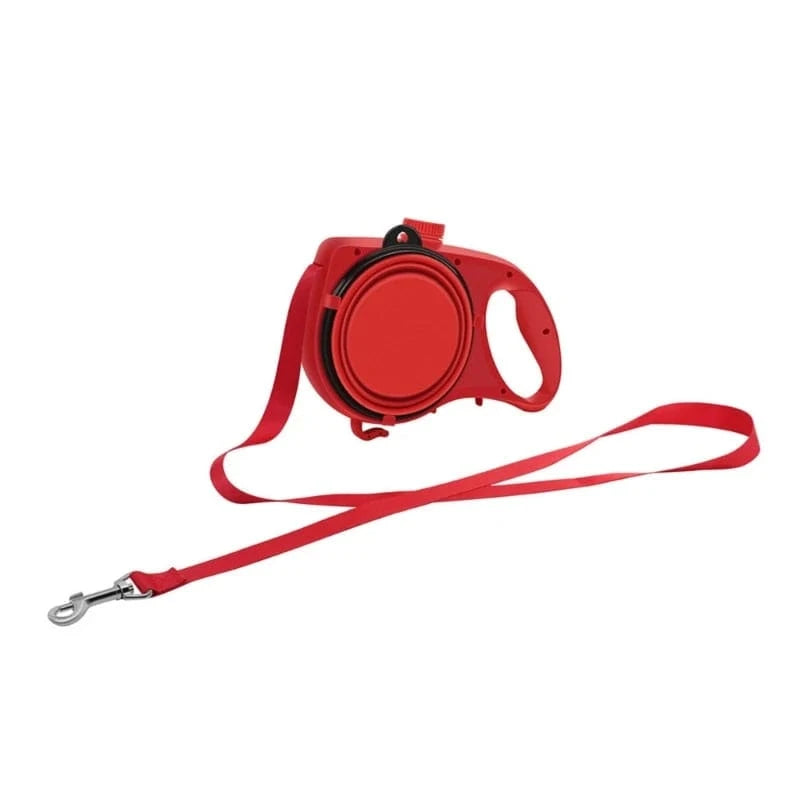 ONLY 3 LEFT-Quickly sold out-PET SET: Pet Leash with Collapsible Dog Bowl and Water Bottle Outdoor Walking Supplies Multifunctional Leash Y5GB
