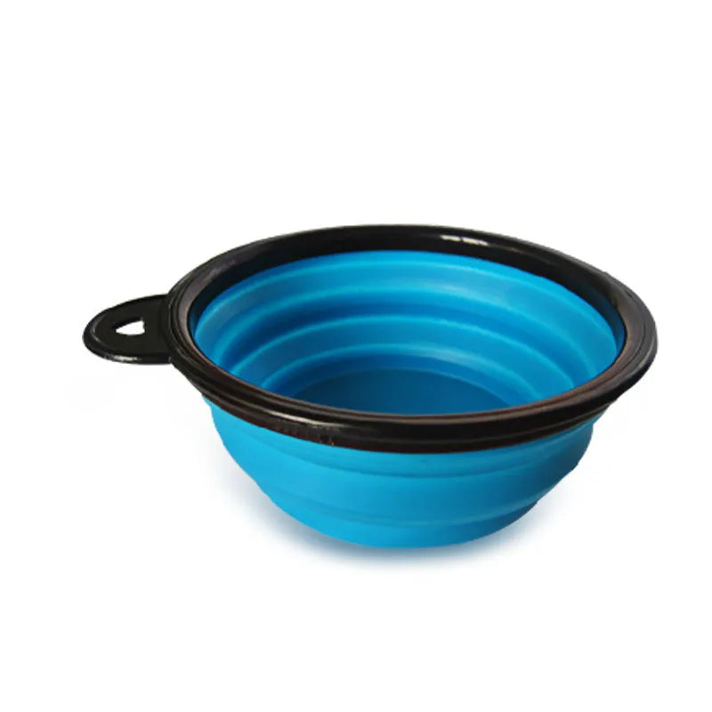 Pet Dog Travel Bowl Soft Foldable 1PC Folding for Dog Portable Collapsible Folding Dog Bowl for Pet Cat Food Water Feeding