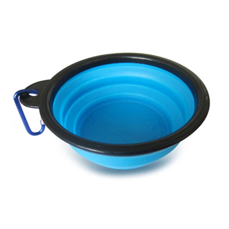 Pet Dog Travel Bowl Soft Foldable 1PC Folding for Dog Portable Collapsible Folding Dog Bowl for Pet Cat Food Water Feeding