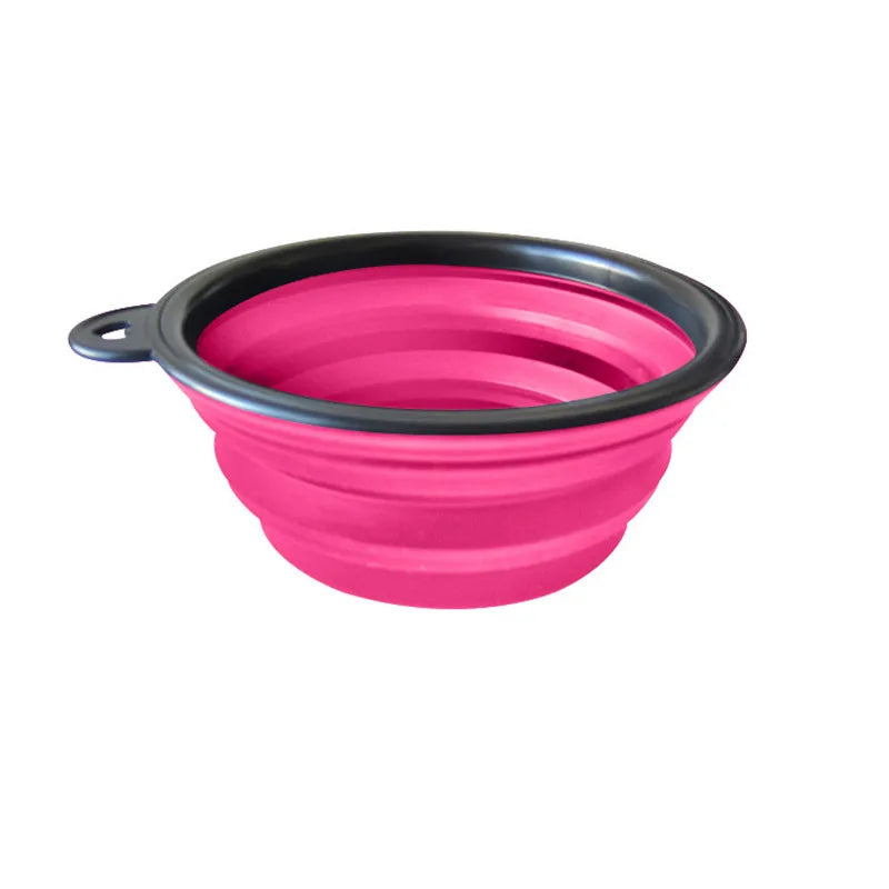 Pet Dog Travel Bowl Soft Foldable 1PC Folding for Dog Portable Collapsible Folding Dog Bowl for Pet Cat Food Water Feeding