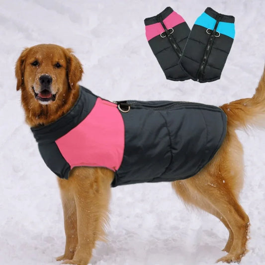 Waterproof Big Dog Vest Jacket Winter Warm Pet Dog Clothes For All Dog Sizes