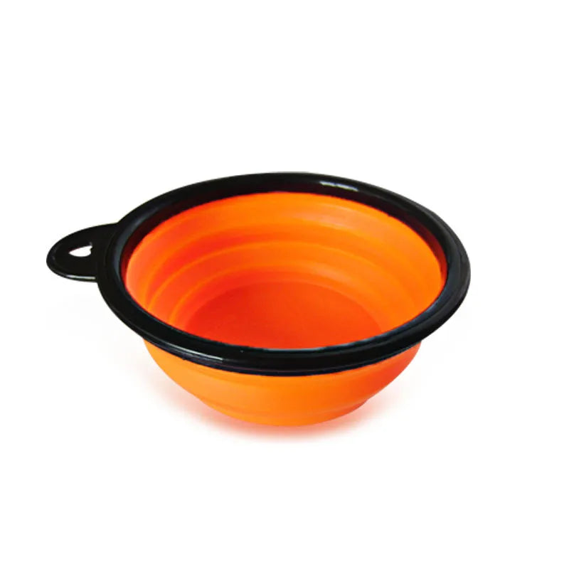 Pet Dog Travel Bowl Soft Foldable 1PC Folding for Dog Portable Collapsible Folding Dog Bowl for Pet Cat Food Water Feeding