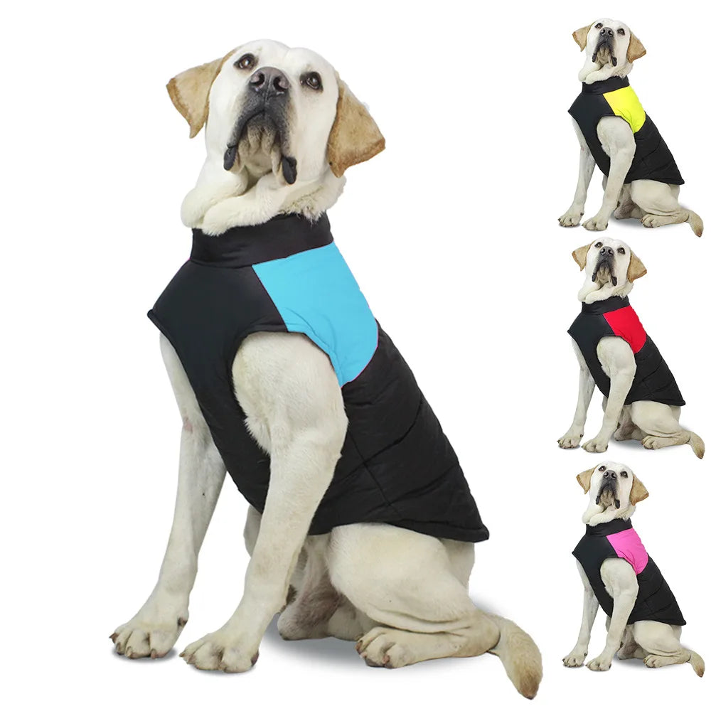 Waterproof Big Dog Vest Jacket Winter Warm Pet Dog Clothes For All Dog Sizes