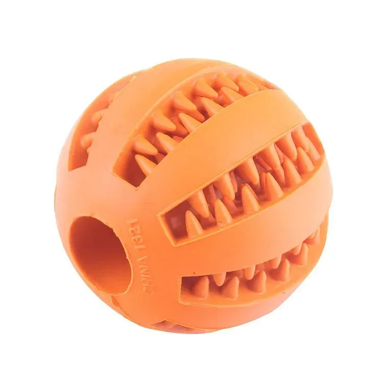 Non-toxic ball for dog and cat, bite-resistant toy ball for puppy and cat, pet food feeder, chew, cleaning ball