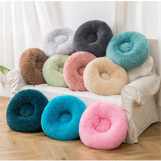 Donut Mand Dog Accessories for Large Dogs Pet Bed Round Soft Comfortable Calming Mat