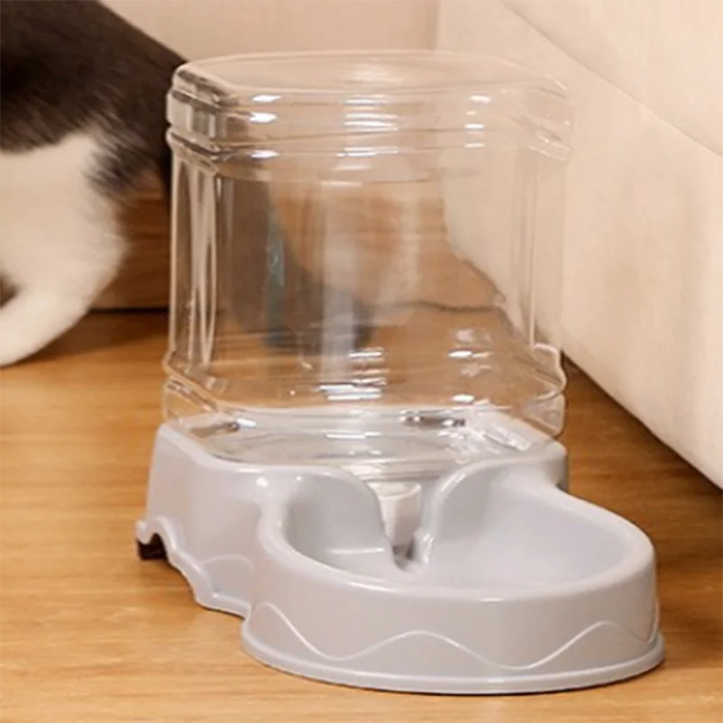 Automatic Pet Feeder Cat Drinking Bowl Large capacity Animal bowl 3.8L combination food storage bucket Pet supplies