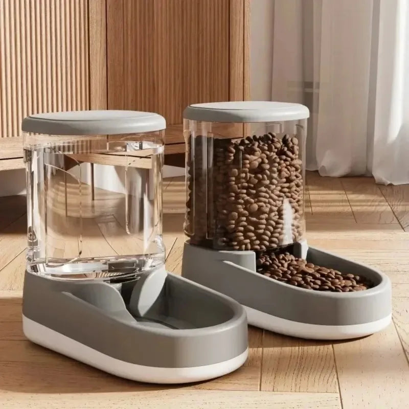 PS: SELLING OUT QUICKLY: Pet Automatic Feeder Cat Food Bowl Things for Cats Puppy Bowl Feeding Watering Supplies Drinker Dog Food Storage Dispenser