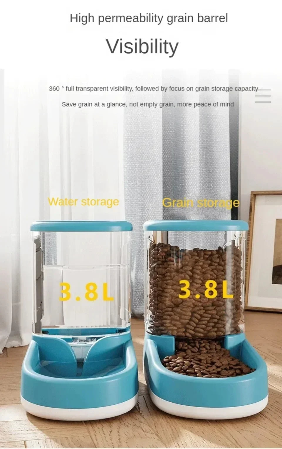 PS: SELLING OUT QUICKLY: Pet Automatic Feeder Cat Food Bowl Things for Cats Puppy Bowl Feeding Watering Supplies Drinker Dog Food Storage Dispenser