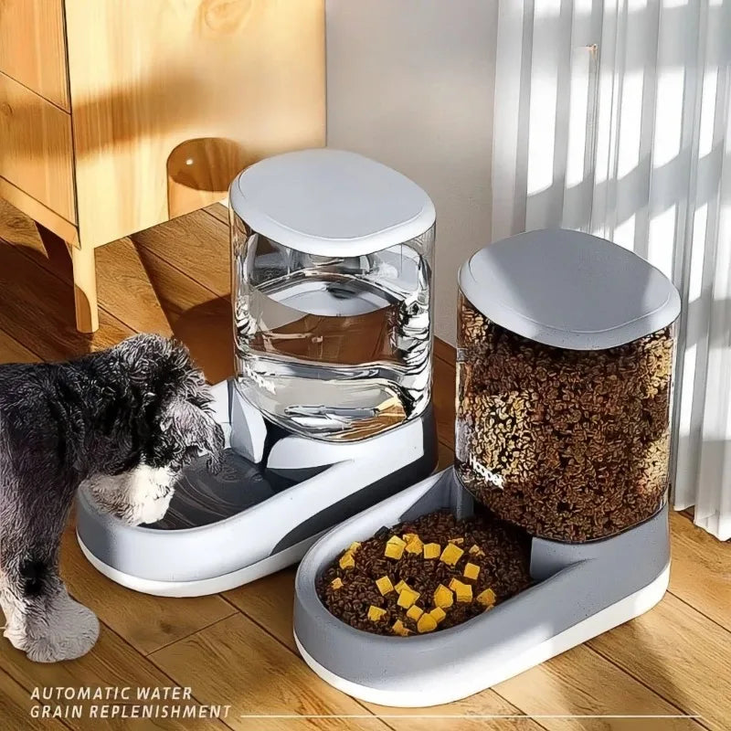 PS: SELLING OUT QUICKLY: Pet Automatic Feeder Cat Food Bowl Things for Cats Puppy Bowl Feeding Watering Supplies Drinker Dog Food Storage Dispenser