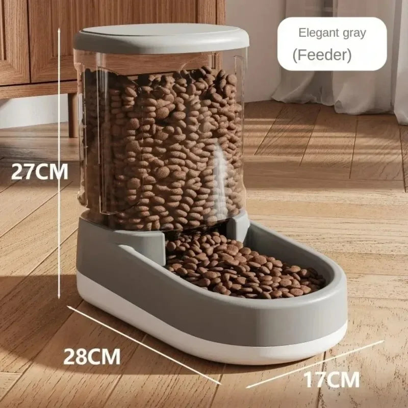 PS: SELLING OUT QUICKLY: Pet Automatic Feeder Cat Food Bowl Things for Cats Puppy Bowl Feeding Watering Supplies Drinker Dog Food Storage Dispenser