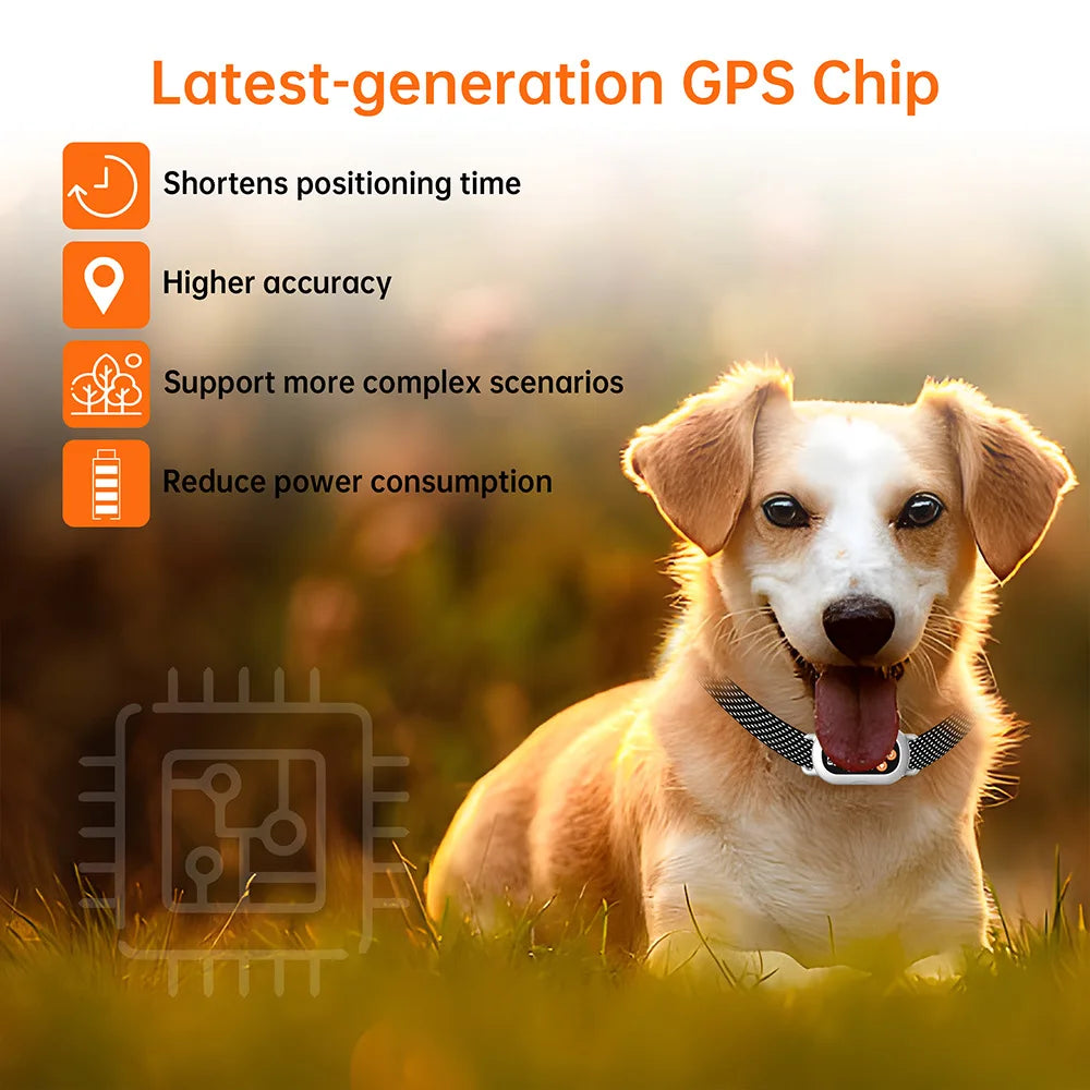 GPS Dog Fence Wireless Invisible Outdoor Dog Fence System Beep Vibrations Shock Collar Smart regulation for Dog Safety