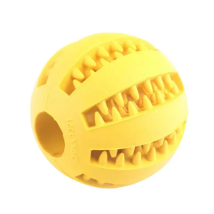 Non-toxic ball for dog and cat, bite-resistant toy ball for puppy and cat, pet food feeder, chew, cleaning ball