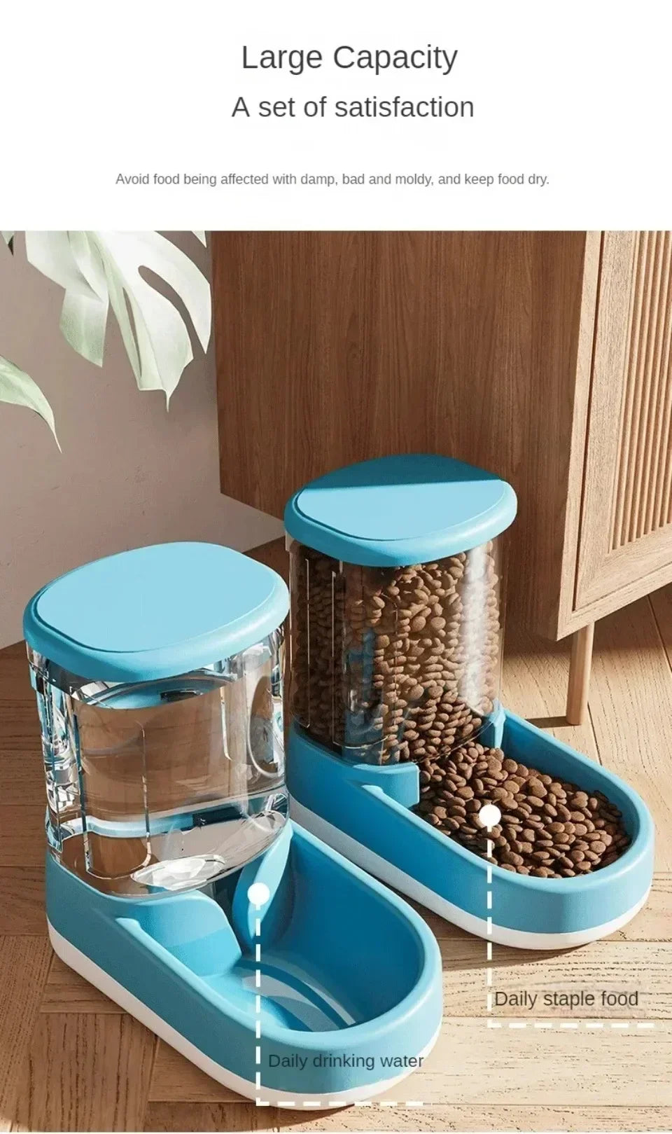 PS: SELLING OUT QUICKLY: Pet Automatic Feeder Cat Food Bowl Things for Cats Puppy Bowl Feeding Watering Supplies Drinker Dog Food Storage Dispenser