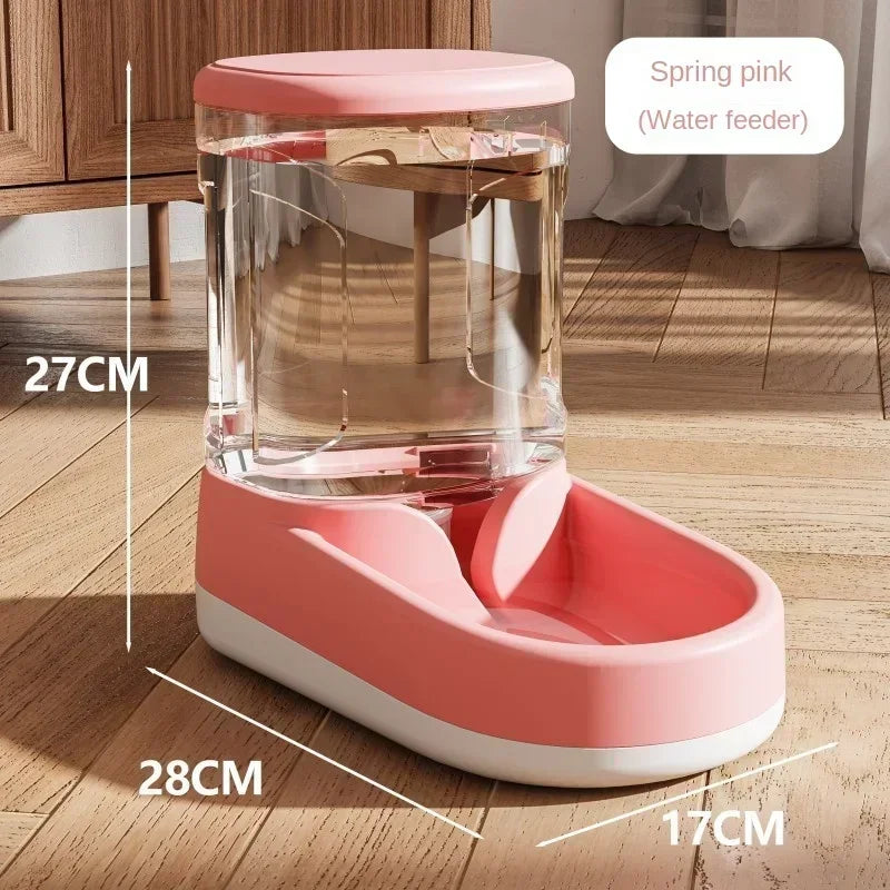 PS: SELLING OUT QUICKLY: Pet Automatic Feeder Cat Food Bowl Things for Cats Puppy Bowl Feeding Watering Supplies Drinker Dog Food Storage Dispenser