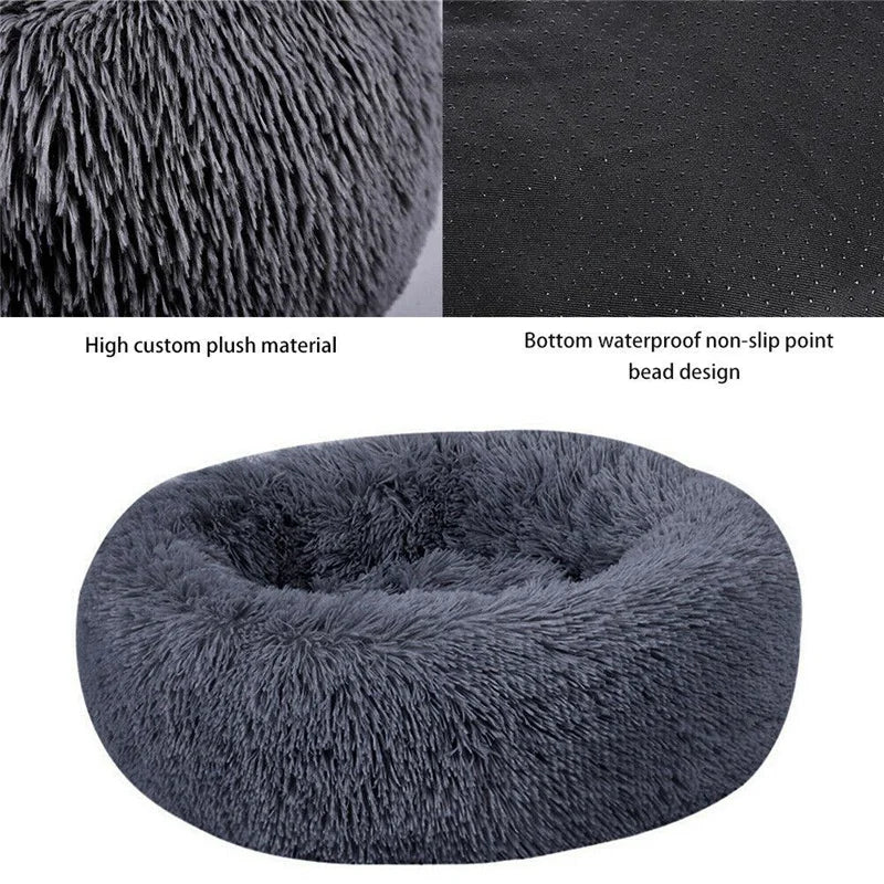 Donut Mand Dog Accessories for Large Dogs Pet Bed Round Soft Comfortable Calming Mat