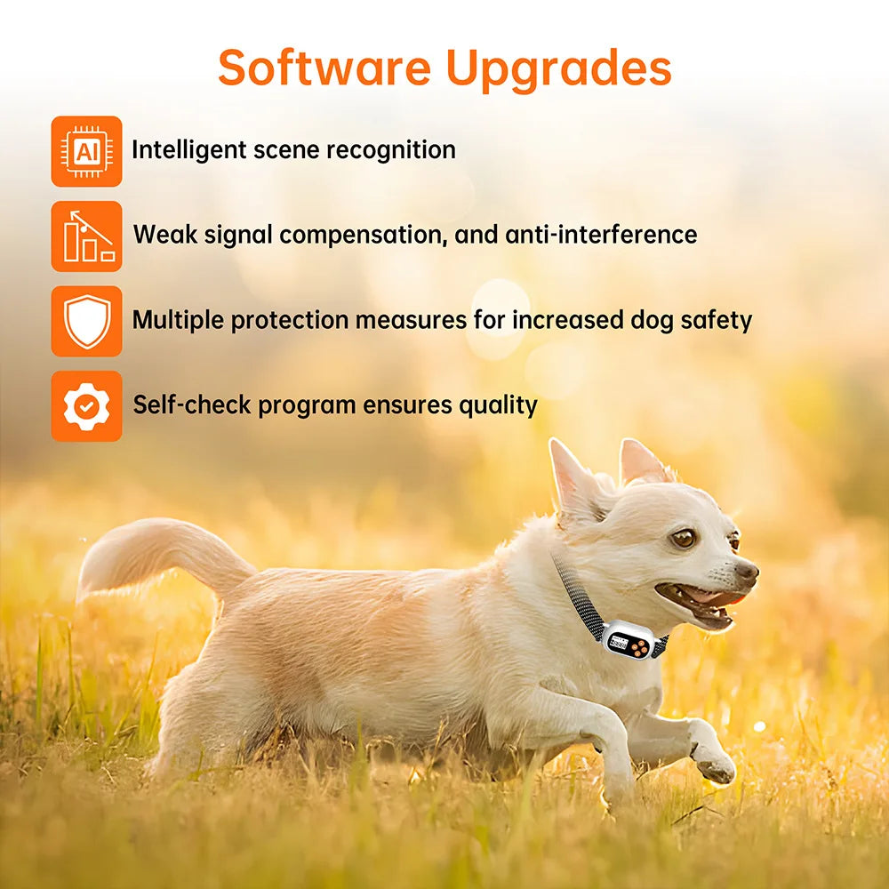 GPS Dog Fence Wireless Invisible Outdoor Dog Fence System Beep Vibrations Shock Collar Smart regulation for Dog Safety