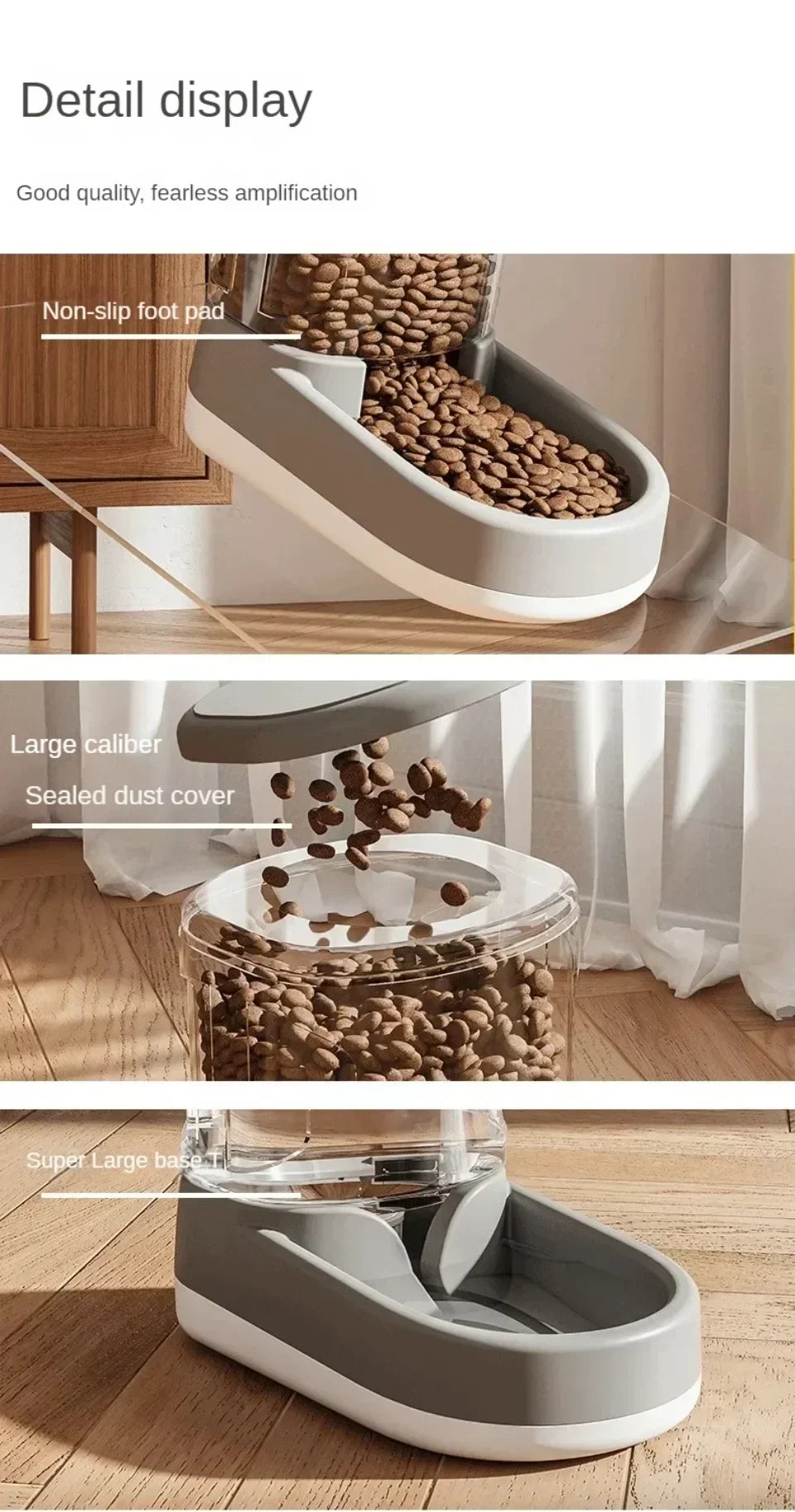 PS: SELLING OUT QUICKLY: Pet Automatic Feeder Cat Food Bowl Things for Cats Puppy Bowl Feeding Watering Supplies Drinker Dog Food Storage Dispenser