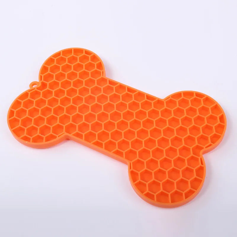 SLOW FEEDER EATING (reduce choking)-Silicone Licking Pad Pet Dog Lick Pad Bath Peanut Butter Licking Feeder Cats Lick Mat Feeding Dog Lick Mat