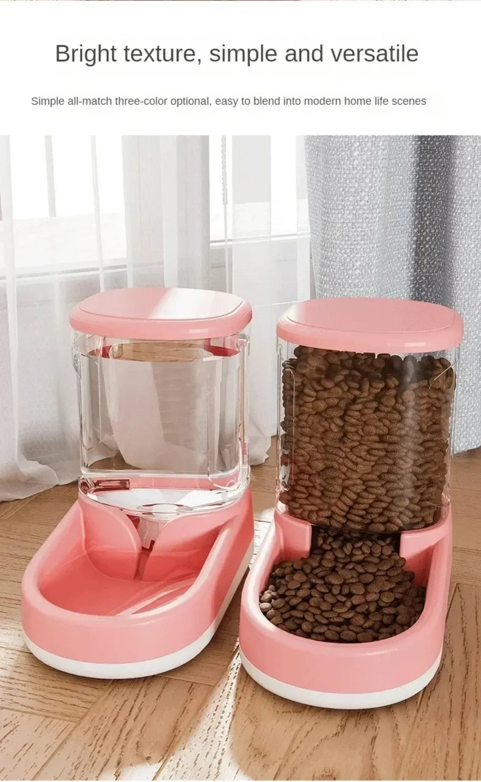 PS: SELLING OUT QUICKLY: Pet Automatic Feeder Cat Food Bowl Things for Cats Puppy Bowl Feeding Watering Supplies Drinker Dog Food Storage Dispenser