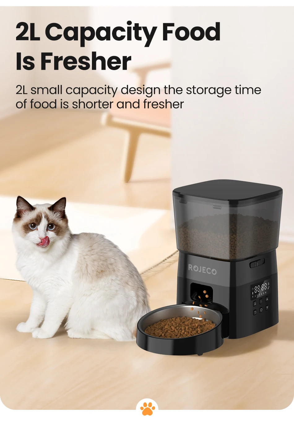 Smart Control Pet Feeder for Cats and Dogs-AUTOMATIC PET FEEDER