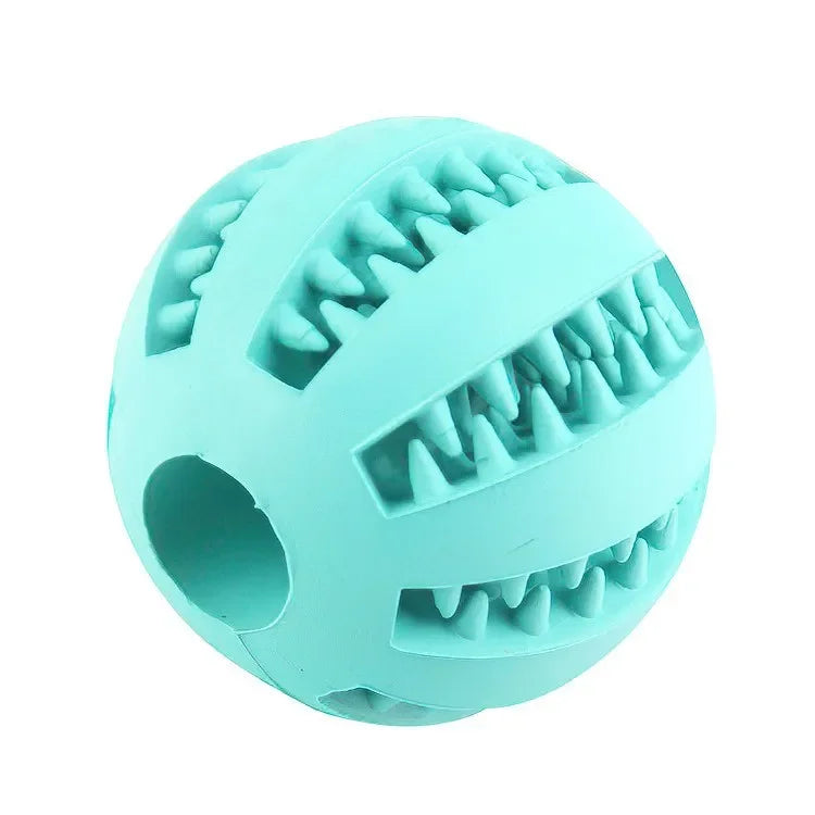 Non-toxic ball for dog and cat, bite-resistant toy ball for puppy and cat, pet food feeder, chew, cleaning ball