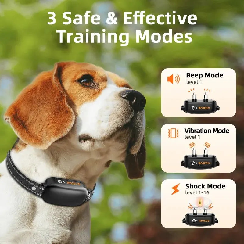 ROJECO Anti-Barking Collar for Dog Training-Train Your Dog to Stop Barking