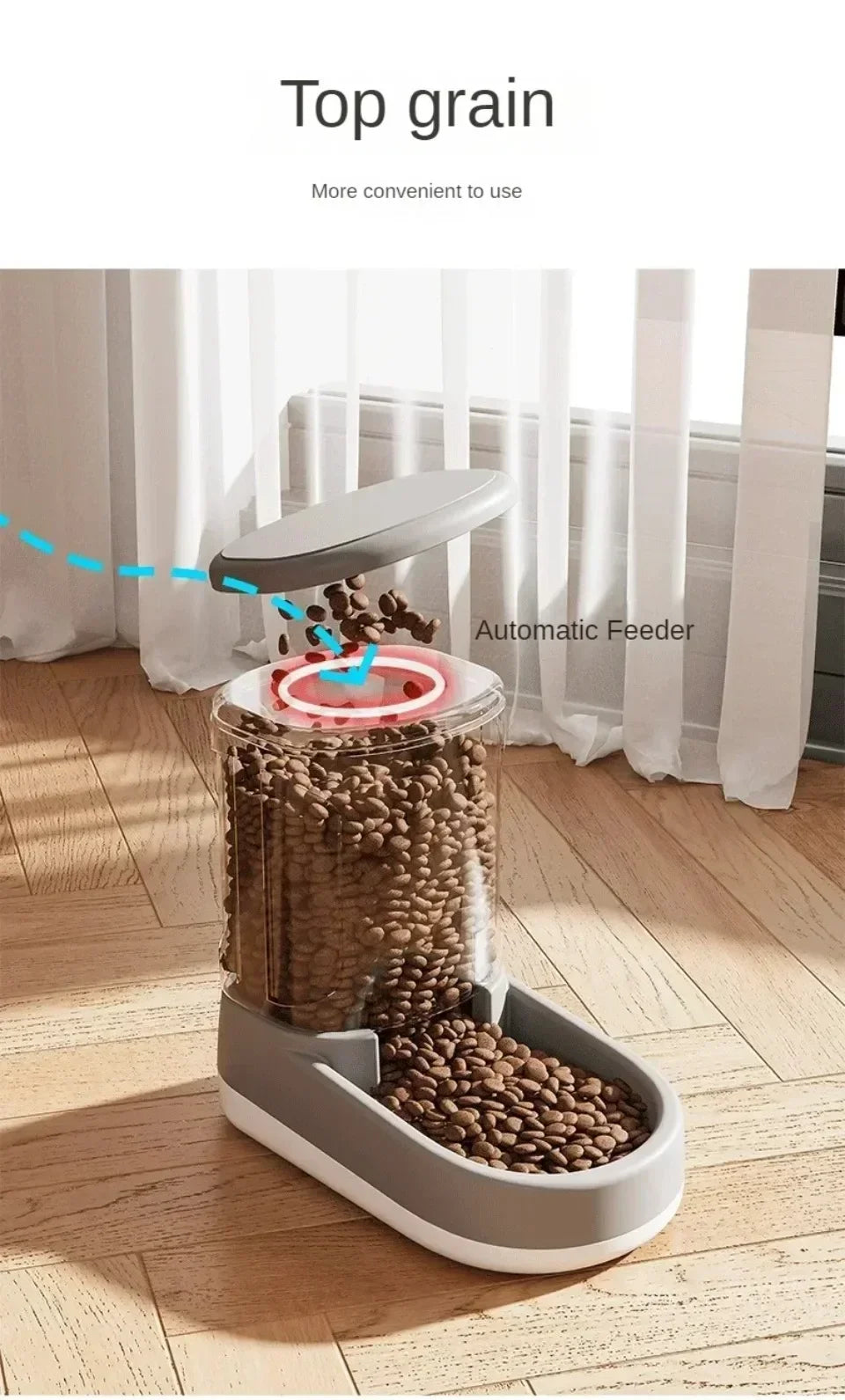 PS: SELLING OUT QUICKLY: Pet Automatic Feeder Cat Food Bowl Things for Cats Puppy Bowl Feeding Watering Supplies Drinker Dog Food Storage Dispenser