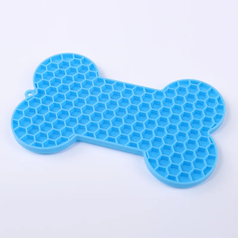 SLOW FEEDER EATING (reduce choking)-Silicone Licking Pad Pet Dog Lick Pad Bath Peanut Butter Licking Feeder Cats Lick Mat Feeding Dog Lick Mat