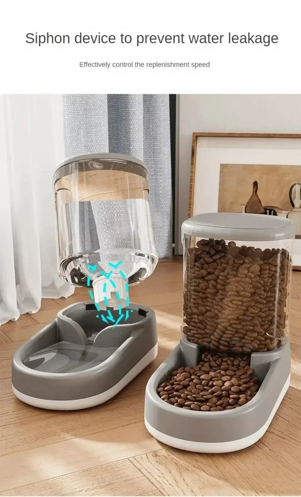 PS: SELLING OUT QUICKLY: Pet Automatic Feeder Cat Food Bowl Things for Cats Puppy Bowl Feeding Watering Supplies Drinker Dog Food Storage Dispenser