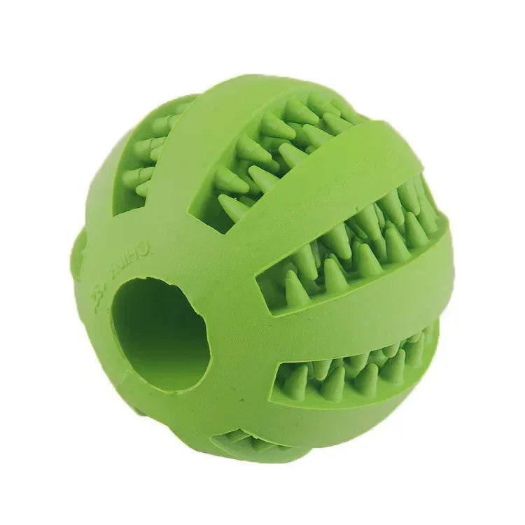 Non-toxic ball for dog and cat, bite-resistant toy ball for puppy and cat, pet food feeder, chew, cleaning ball