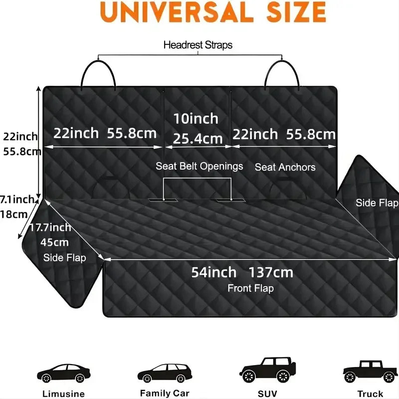 adjustable pet car cover mat measurements